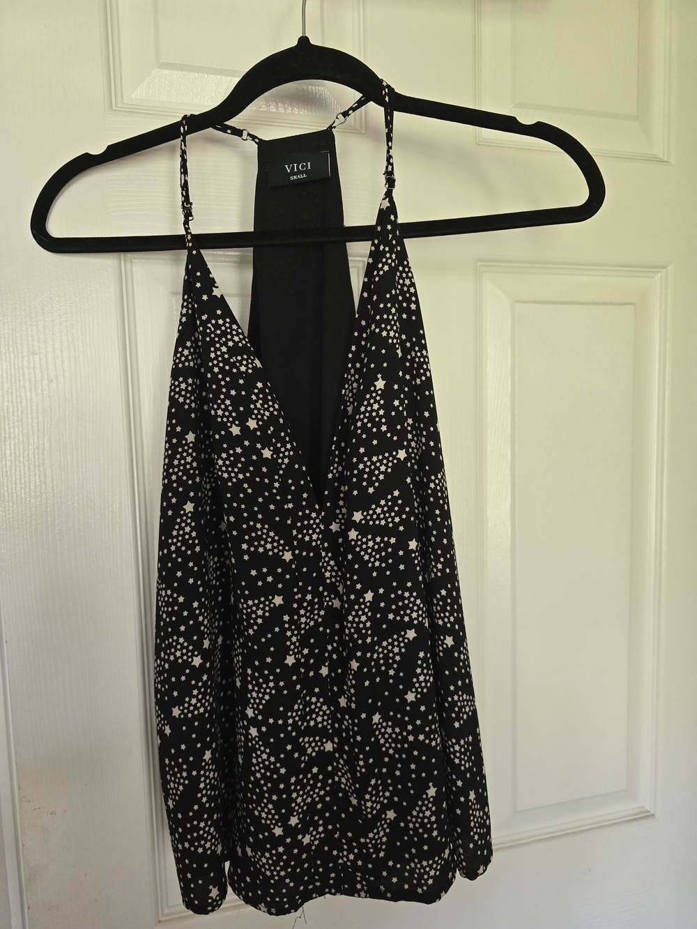 VICI Black Star & Dot Halter Camisole